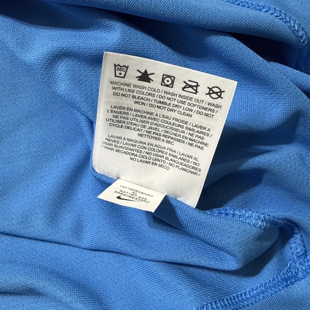 NWT Nike Golf Dri-FIT Polo Shirt Blue Gallagher / Carlin Motorsport Size XL - Picture 8 of 9